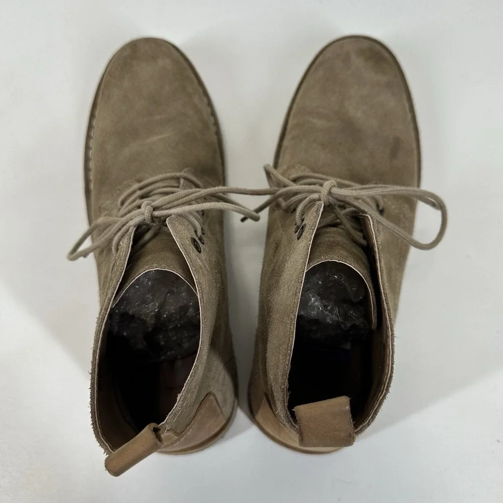 Asos Ankle Boots Size 9.5 Chukka Brown Suede‎ Gum Sole